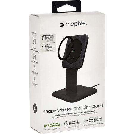 Mophie Snap+ MagSafe Compatible 15W Wireless Charger Stand - For iPhone 15 Plus