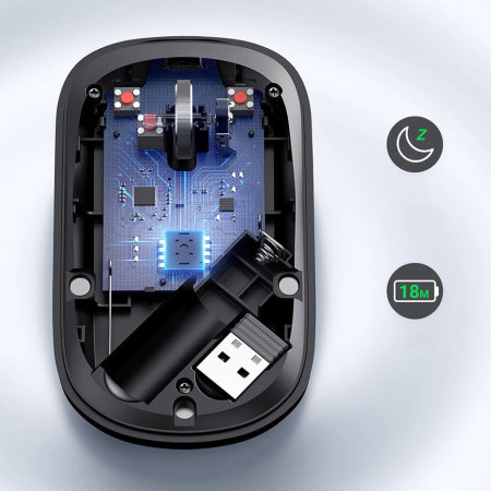 Ugreen Silent USB Wireless Mouse - Green