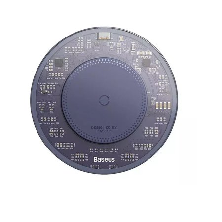 Baseus Purple Transparent 15W Wireless Charger Pad & USB-C Cable