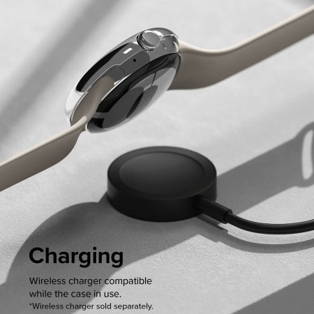 Ringke Stainless Steel Glossy Silver Bezel Protector - For Google Pixel Watch 2