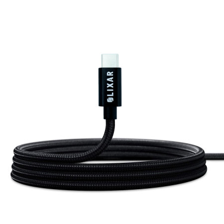 Olixar 100W 1.5m Black Braided USB-C to USB-C Charge & Sync Cable - For Google Pixel 8 Pro