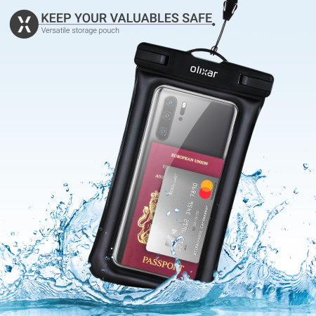 Olixar Black Waterproof Pouch - For Google Pixel 8 Pro