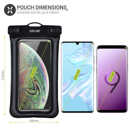Olixar Black Waterproof Pouch - For Google Pixel 8 Pro