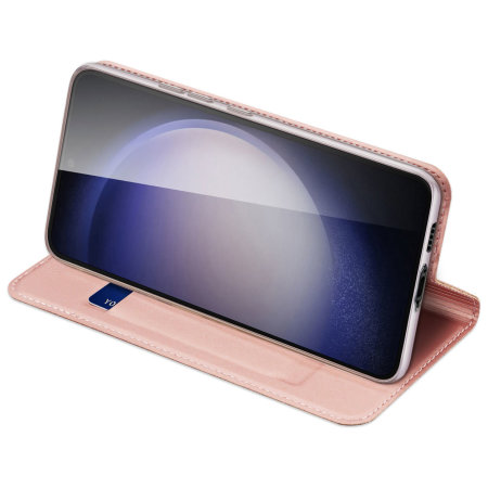 Dux Ducis Pink Leather-Style Stand Wallet Case - For Samsung