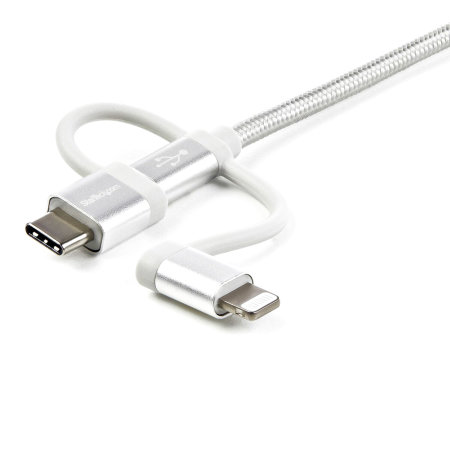 Forever 3-in-1 USB to USB-C, Lightning & Micro USB 1m Charge & Sync Cable