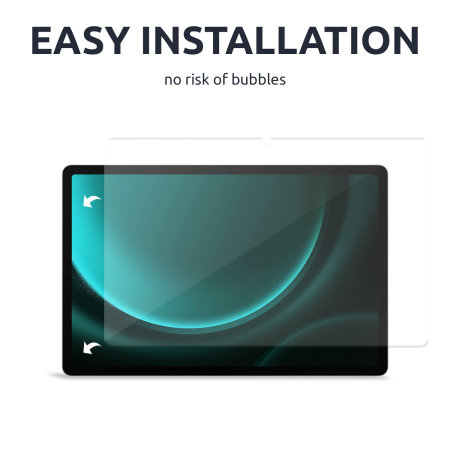 Olixar Tempered Glass Screen Protector - For Samsung Galaxy Tab S9 FE Plus