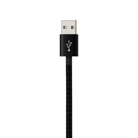 Olixar Black 1.5m USB-C Right-Angled Braided Charge and Sync Cable - For Samsung Galaxy Tab S9 FE
