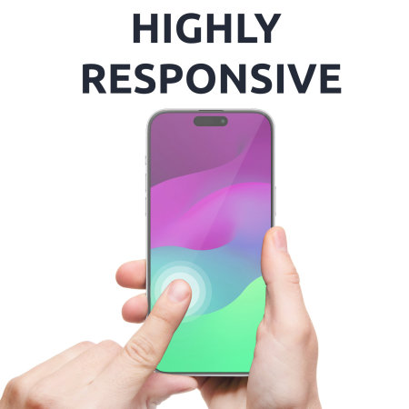 Olixar Two Pack Tempered Glass Screen Protectors - For iPhone 15 Pro Max