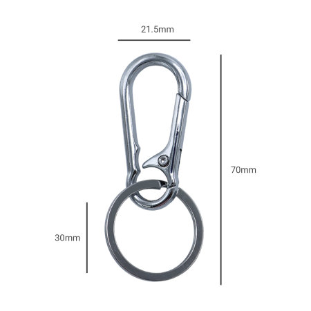 30mm Keyring with Clip