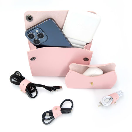 Olixar Electronic Accessories Travel Organiser Bag - Pink
