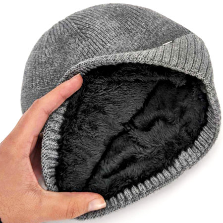 Olixar Warm Grey Beanie Hat With Thermal Lining