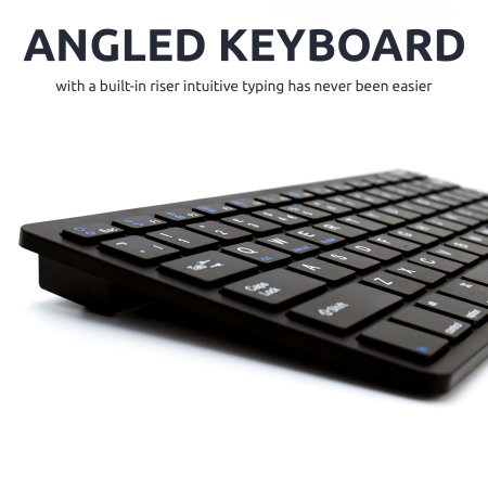 Olixar Ultra Slim and Compact Black QWERTY Wireless Keyboard - For Samsung Galaxy Tab S9 FE