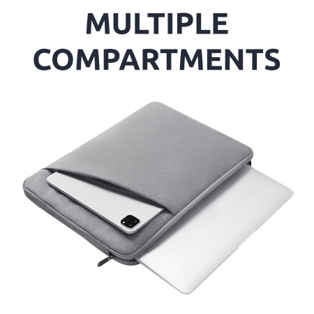 Olixar Grey Sleeve - For Samsung Galaxy Tab S9 FE Plus
