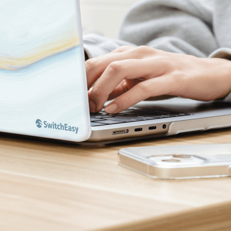 SwitchEasy Marble Cloudy White Case - For MacBook Pro 14'' 2023 M3 Chip