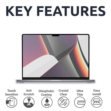 Olixar Film Screen Protector - For MacBook Pro 14 2023 M3 Chip - Mobile  Fun Ireland
