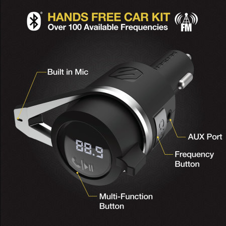 CARBON XT FM Transmitter with 2.4A USB Charger