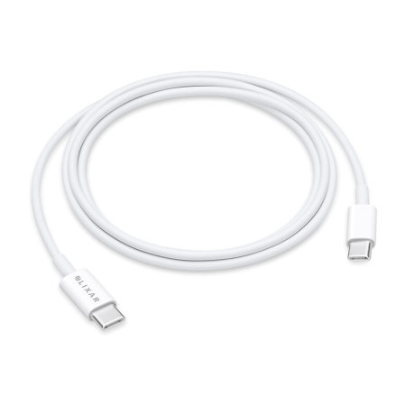 Olixar Basics White 1m USB-C to USB-C Charge and Sync Cable - For iPhone 15 Pro Max
