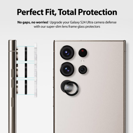 HD Tempered Glass Camera Lens Protector for Samsung Galaxy S24 Ultra - HD  Accessory