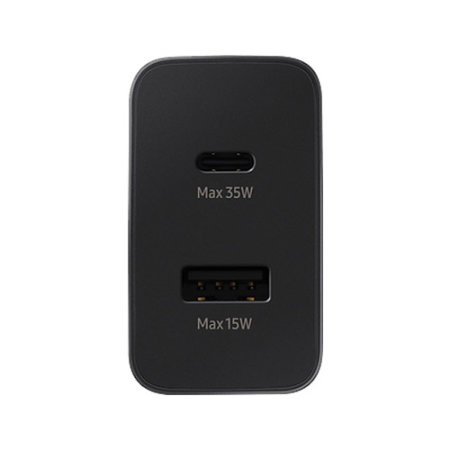Official Samsung 35W PD Fast Charging USB-C & USB-A EU Travel Charger - For Samsung Galaxy Tab A9 Plus