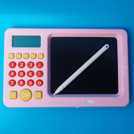 Maxlife Pink Digital Writing Tablet with Calculator For Kids