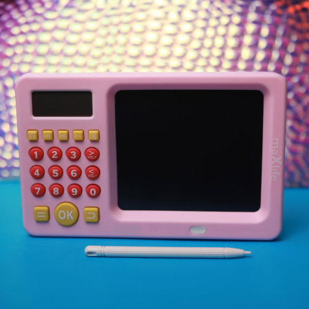Maxlife Pink Digital Writing Tablet with Calculator For Kids