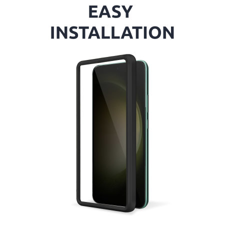 Olixar Privacy Tempered Glass Screen Protector with Installation Tray - For Samsung Galaxy S24