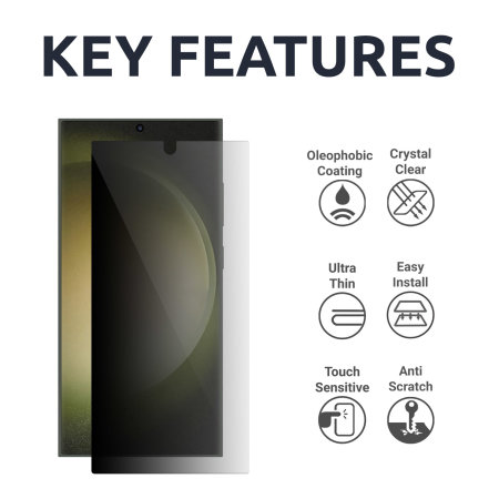 PanzerGlass Privacy Screen Protector Samsung Galaxy S24 Plus Ultra