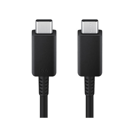 Official Samsung 100W Black 1.8m USB-C to USB-C Charge and Sync Cable - For Samsung Galaxy S23 FE