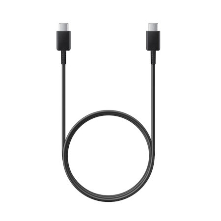 Official Samsung Black 1m USB-C to USB-C Cable - For Samsung Galaxy S23 FE