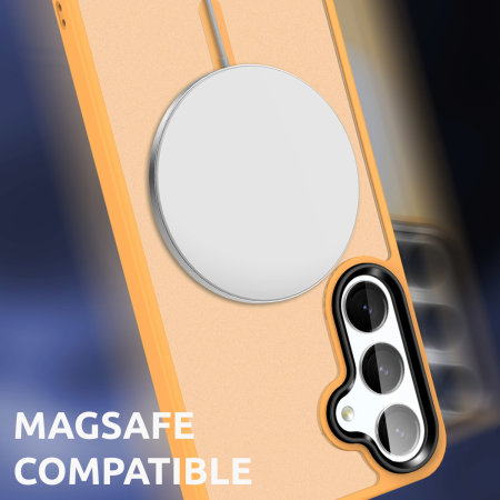 Olixar Orange Frosted MagSafe Case - For Samsung Galaxy S24 Plus