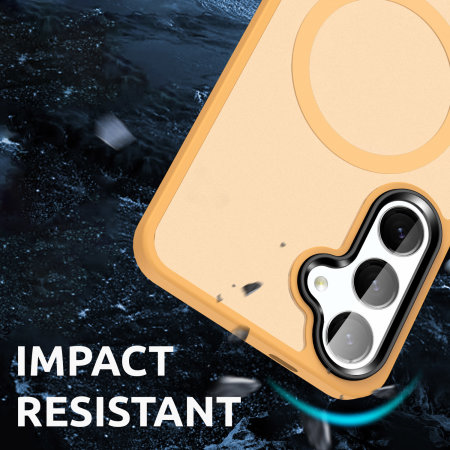 Olixar Orange Frosted MagSafe Case - For Samsung Galaxy S24 Plus