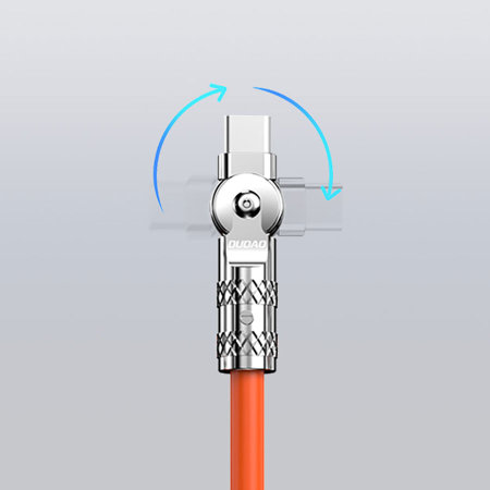 Dudao 120W 1m Orange Rotating USB-C to USB-C Cable