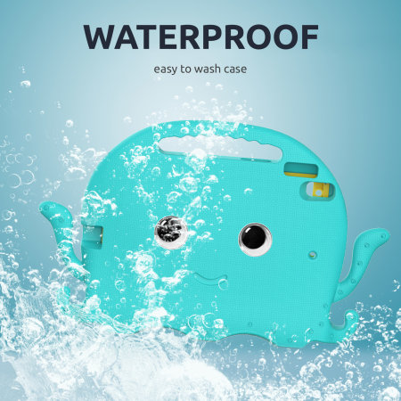 Olixar Kids Turquoise Octopus Tough Case with Screen Protector - For iPad 10.2" 2019