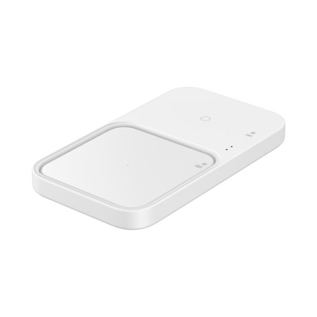 Official Samsung White 15W Duo Wireless Charger Pad With UK Plug - For Samsung Galaxy S23 FE