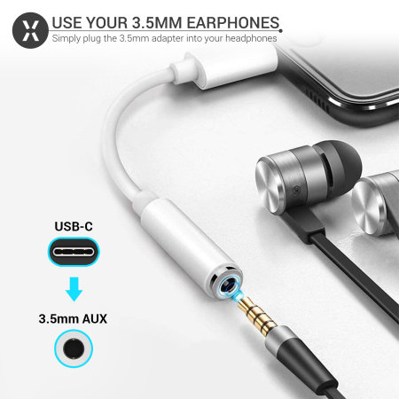 Olixar USB-C to 3.5mm Audio Jack Adapter - For Samsung Galaxy S23 FE