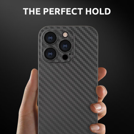 Olixar Black SlimAir Carbon Fibre Case - For iPhone 15