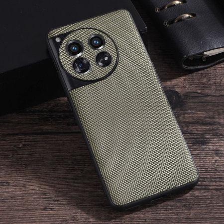 Olixar Green Woven Style Case with Camera Protector - For OnePlus 12