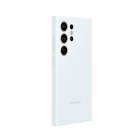 Official Samsung White Silicone Case - For Samsung Galaxy S24 Ultra