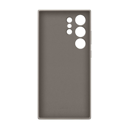 Official Samsung Taupe Vegan Leather Case - For Samsung Galaxy S24 Ultra