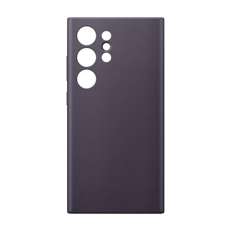 Official Samsung Dark Violet Vegan Leather Case - For Samsung Galaxy S24  Ultra