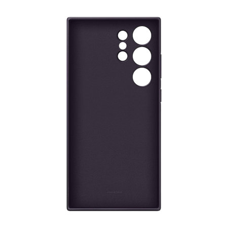 Samsung Galaxy S24 Ultra Vegan Leather Case - Dark Violet