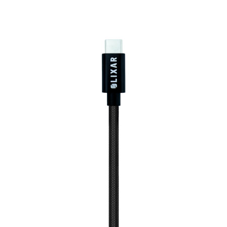 Olixar 1.5m Black Tough Braided USB-C to USB-C Charging Cable For Kids