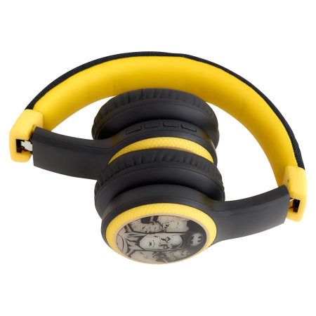 Lazerbuilt Official Batman Light Up Bluetooth On-Ear Headphones For Kids