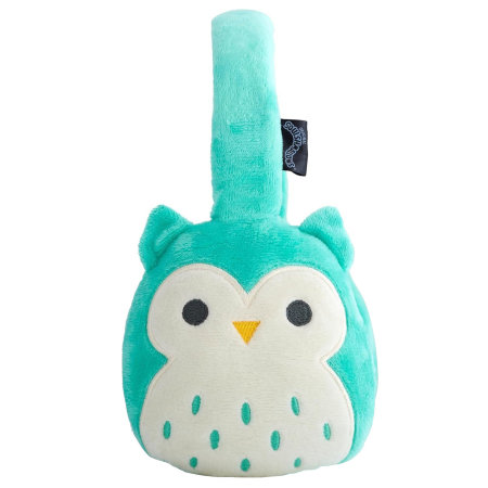 Official Squishmallows Winston The Owl Plush Bluetooth On-Ear Headphones For Kids