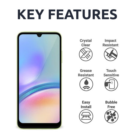 Olixar Tempered Glass Screen Protector - For Samsung Galaxy A05s
