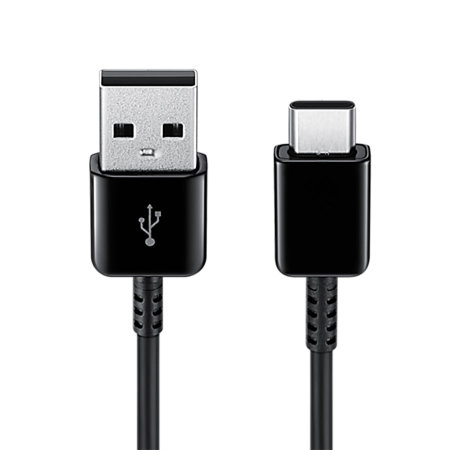 Official Samsung Black 1.5m USB-A to USB-C Charge & Sync Cable - For Samsung Galaxy S24 Ultra