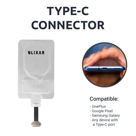 Olixar 15W Wireless Charger Pad & USB-C Wireless Charger Adapter - For Samsung Galaxy A25 5G