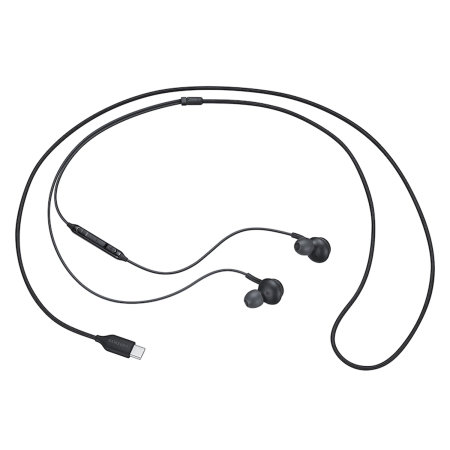 Official Samsung Black AKG Tuned USB-C Wired Earphones with Microphone - For Samsung Galaxy S24