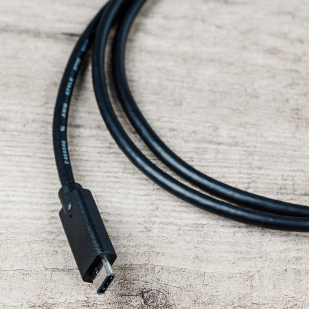Olixar 1m Black USB-A to USB-C Charge & Sync Cable - For Samsung Galaxy S24 Ultra