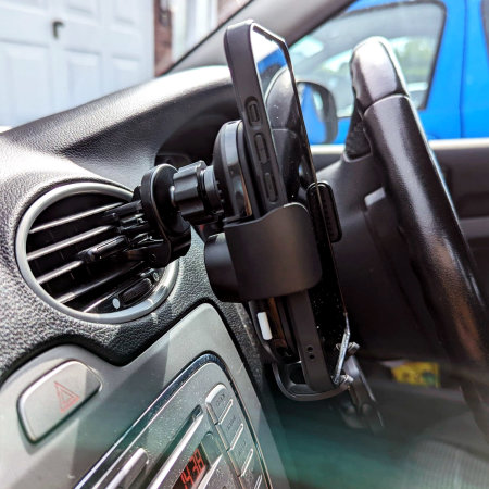 Olixar 15W Fast Wireless Charger Windscreen, Dash & Vent Car Holder - For Samsung Galaxy S24 Plus